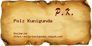 Polz Kunigunda névjegykártya